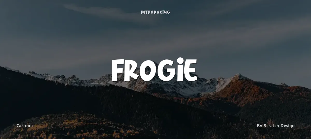 Frogie font preview