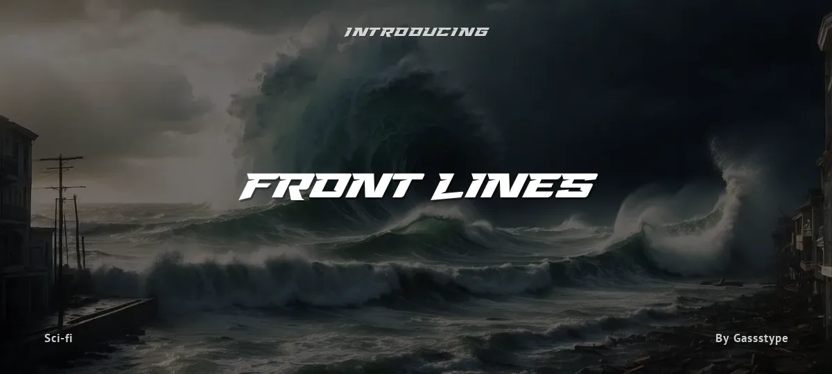 Front Lines font preview