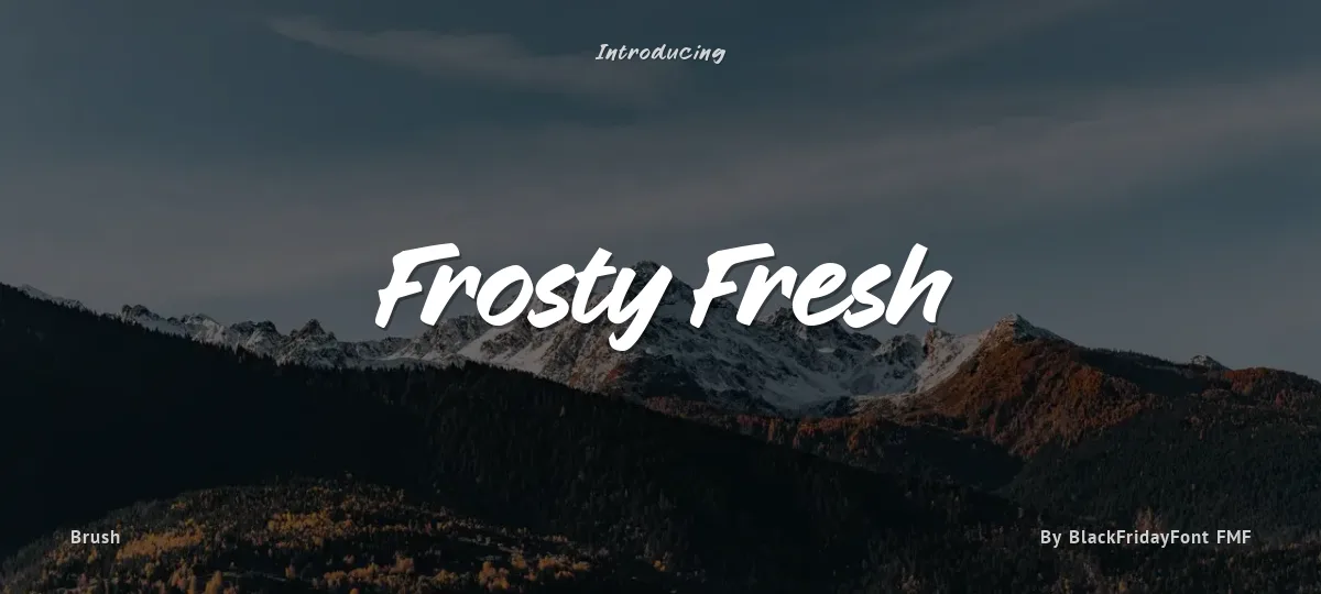 Frosty Fresh font preview