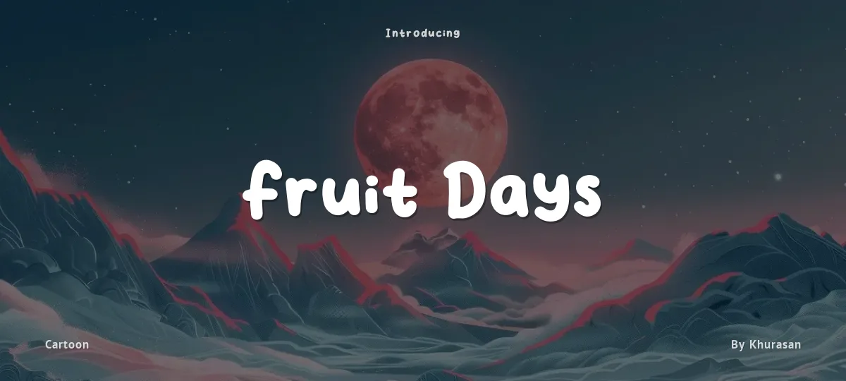 Fruit Days font preview