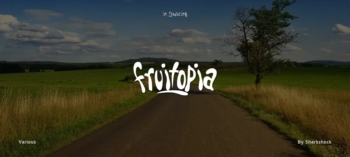 Fruitopia font preview