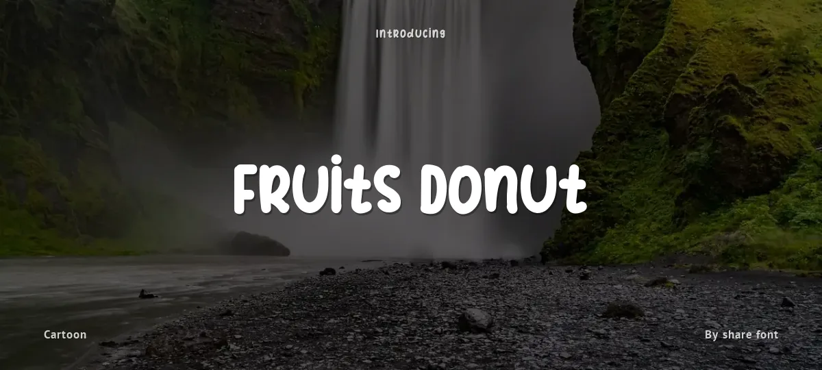 Fruits Donut font preview
