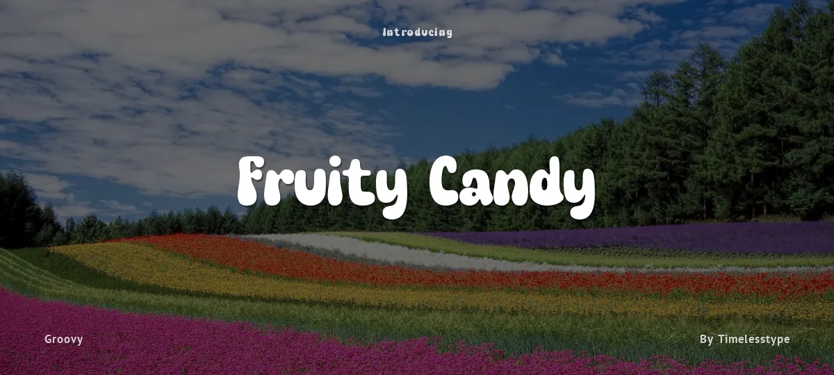 Fruity Candy font preview