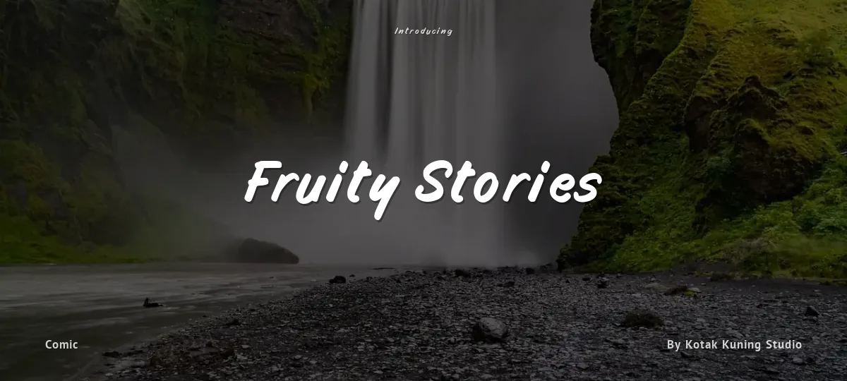 Fruity Stories font preview