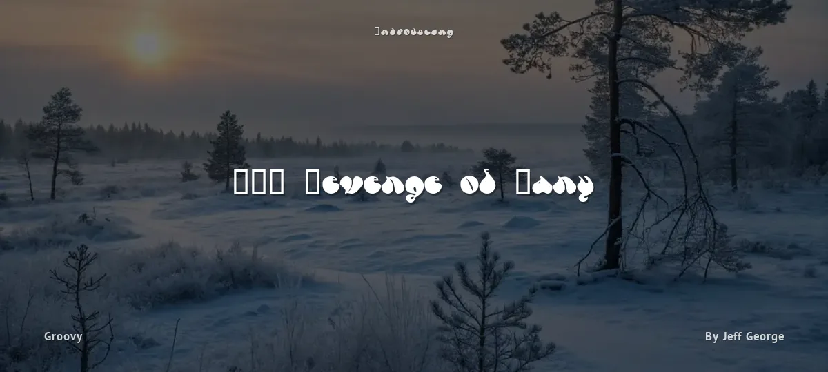 FSO Revenge of Zany font preview