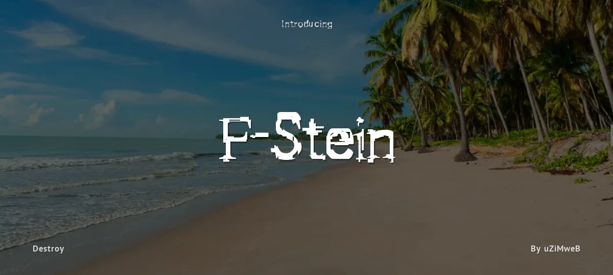 F-Stein font preview