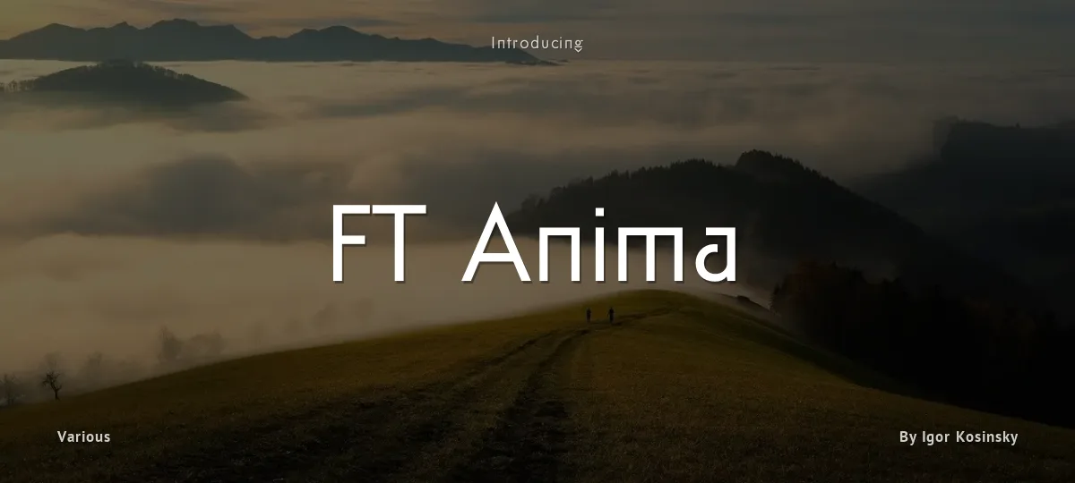 FT Anima font preview
