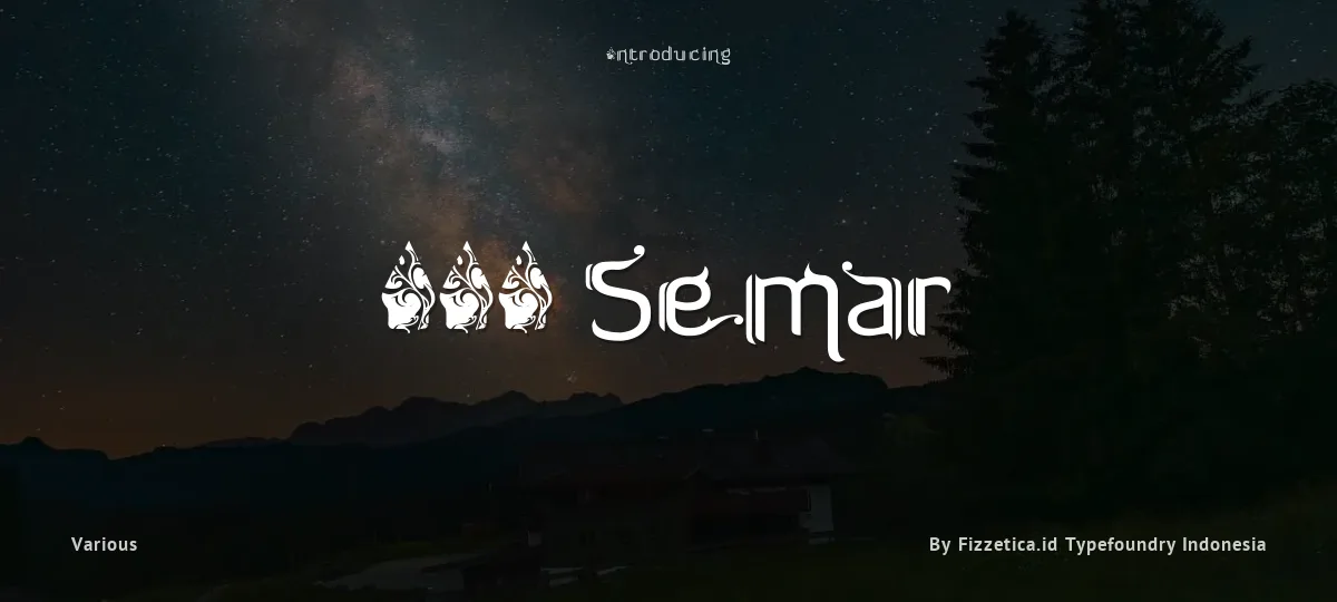 FTF Semar font preview