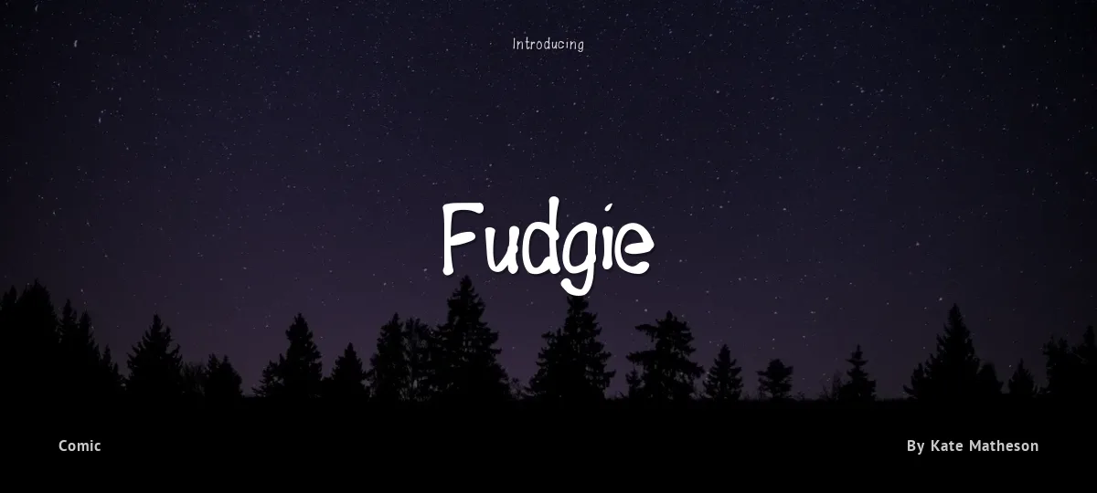 Fudgie font preview