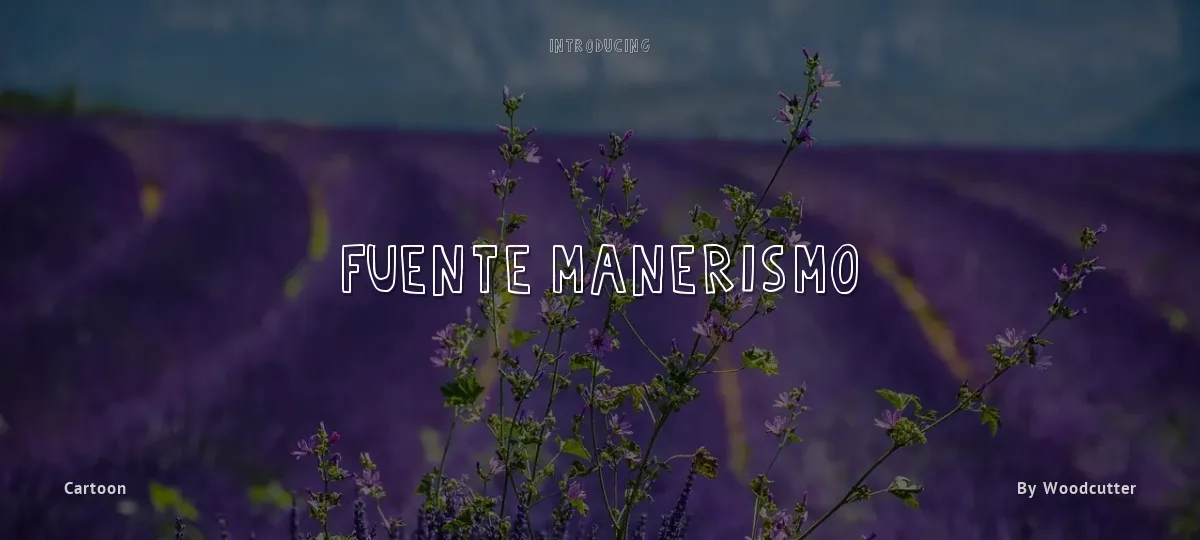 Fuente Manerismo font preview