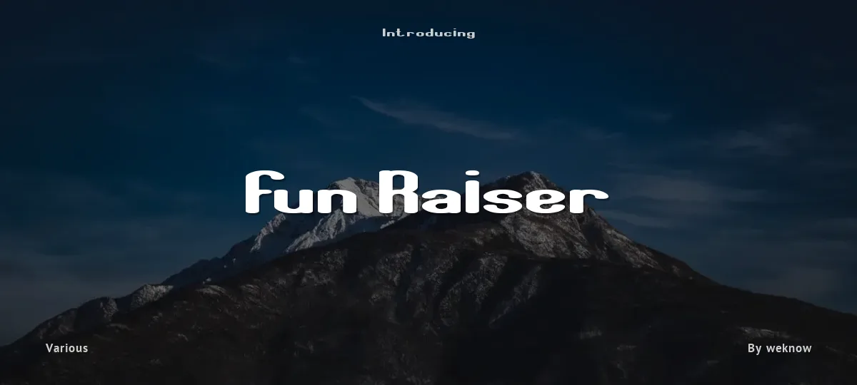 Fun Raiser font preview