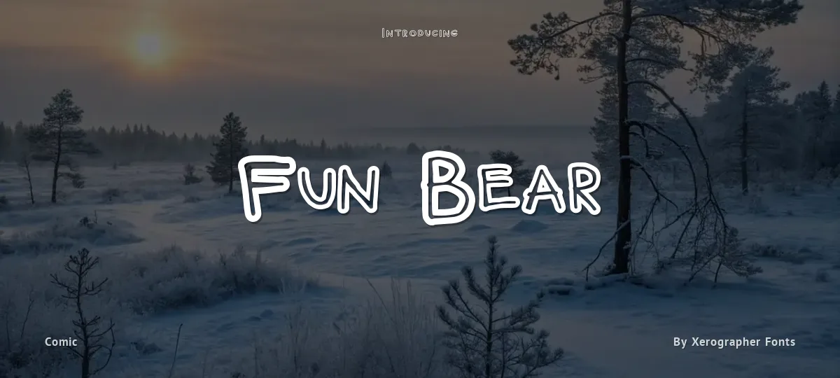 Fun Bear font preview