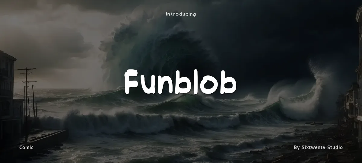 Funblob font preview
