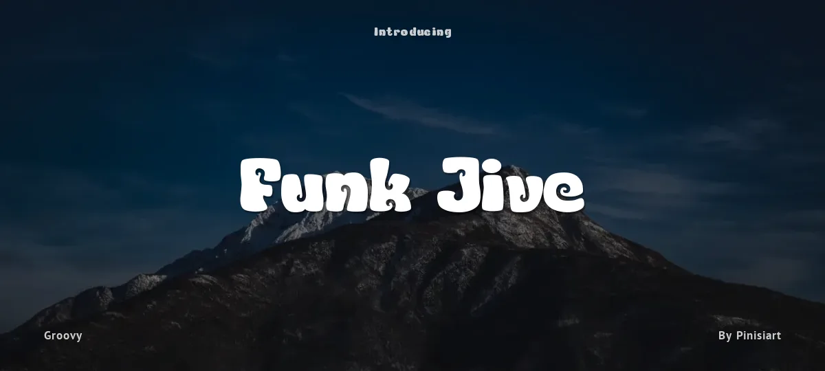Funk Jive font preview