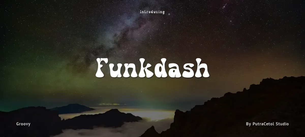 Funkdash font preview
