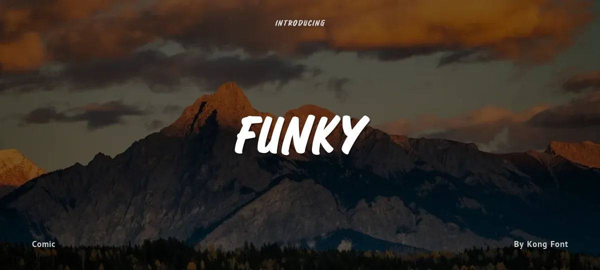 Funky font preview