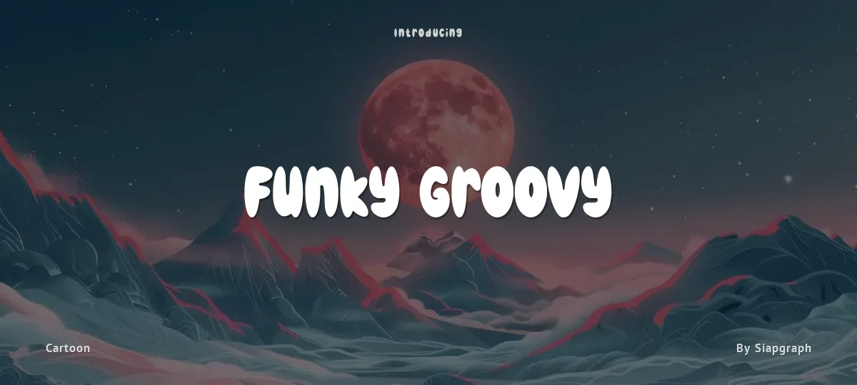 Funky Groovy font preview