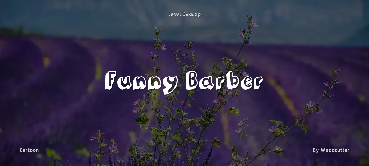 Funny Barber font preview