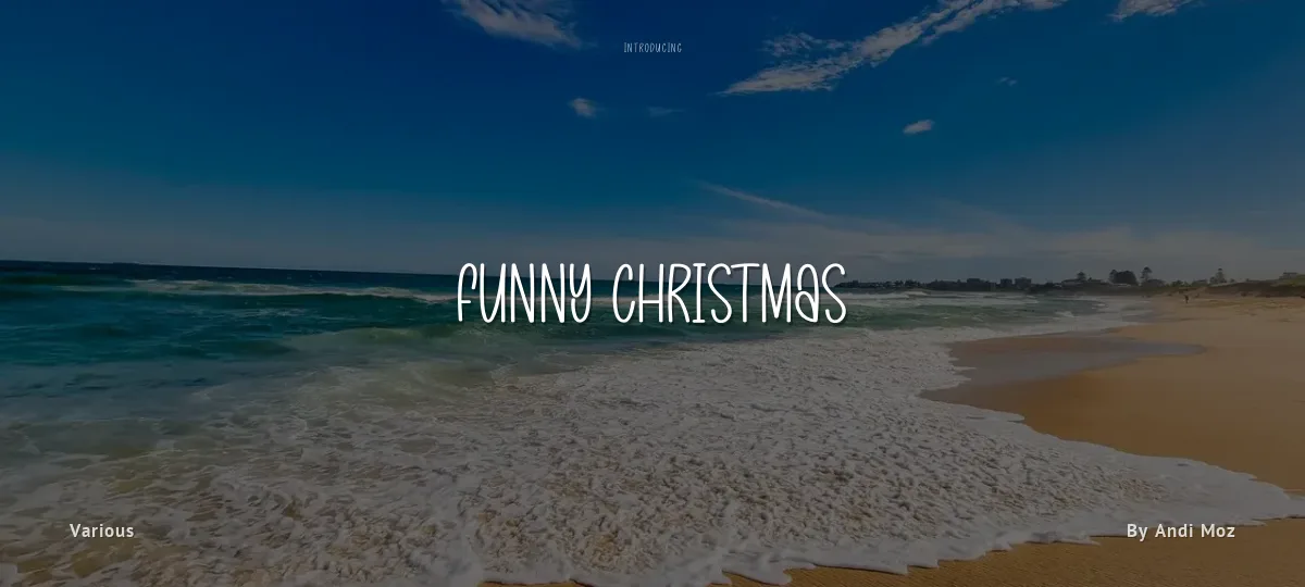 Funny Christmas font preview