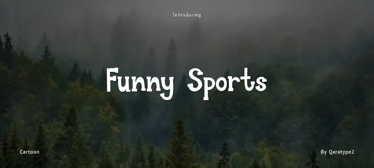 Funny Sports font preview
