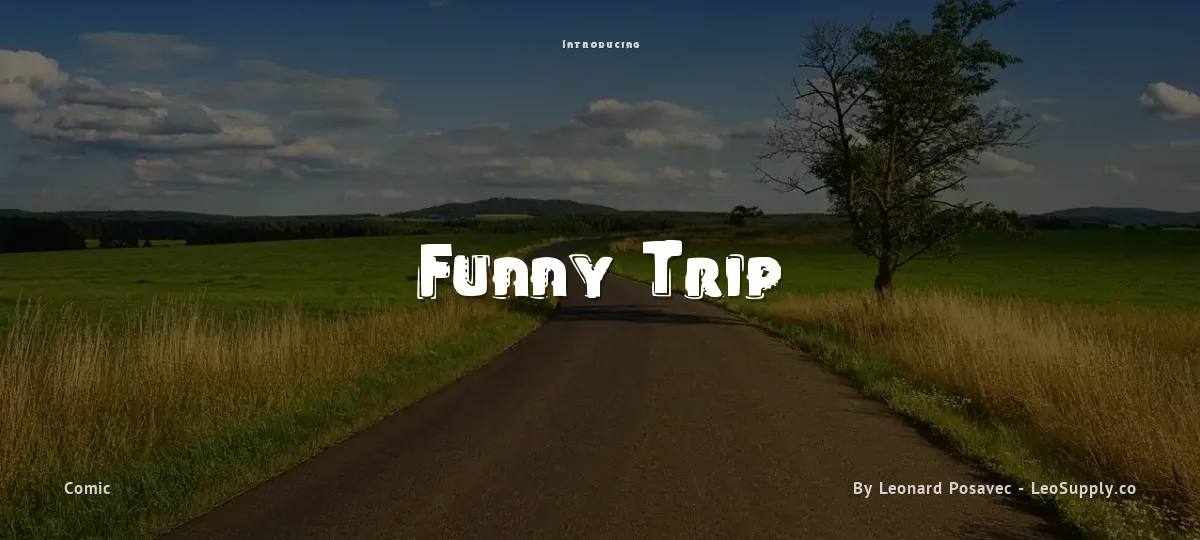 Funny Trip font preview