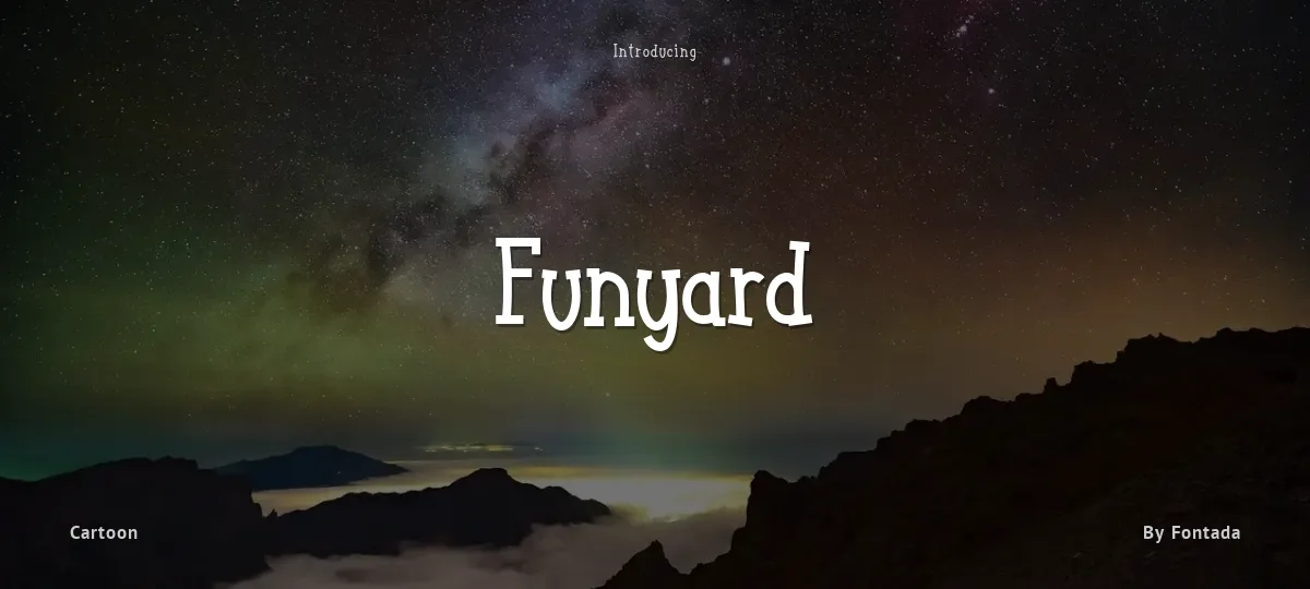 Funyard font preview