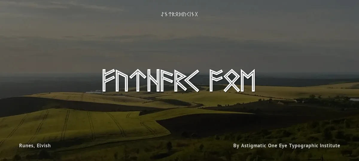 Futhark AOE font preview