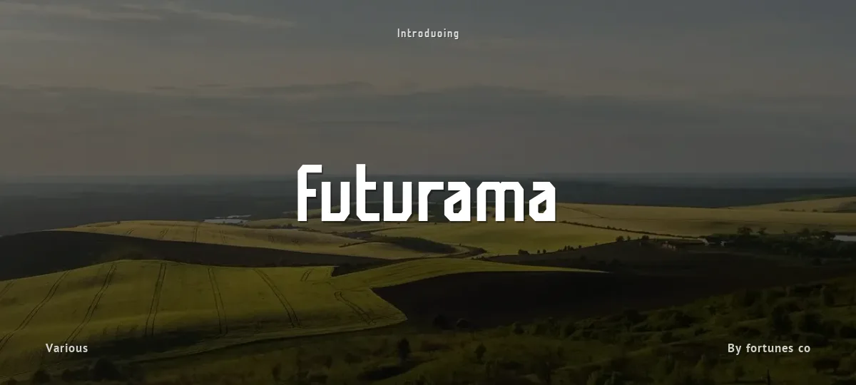 Futurama font preview