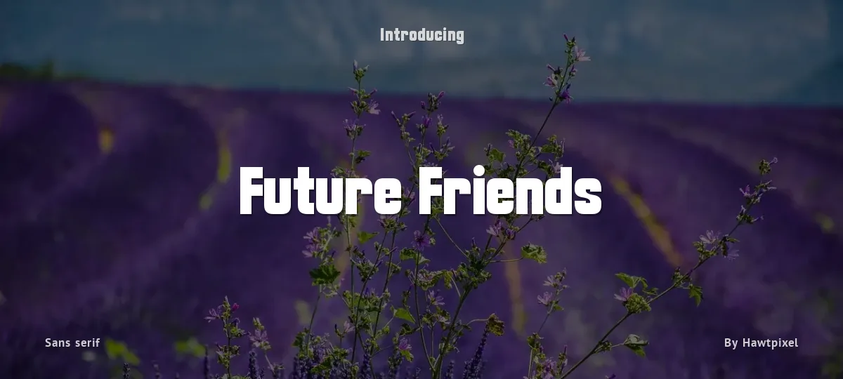 Future Friends font preview