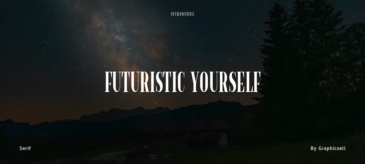 Futuristic Yourself font preview