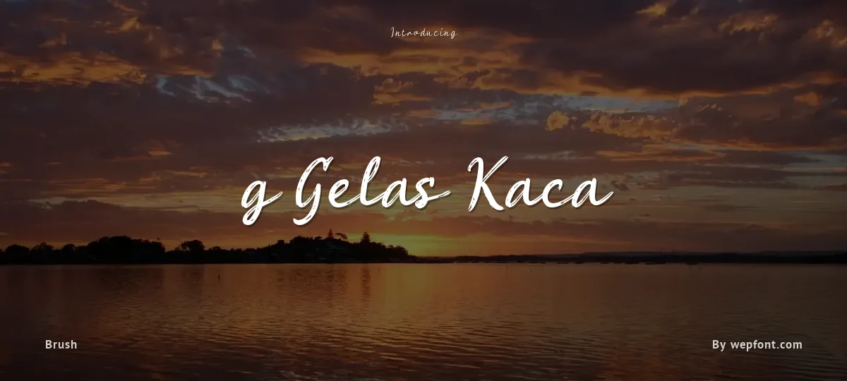 g Gelas Kaca font preview