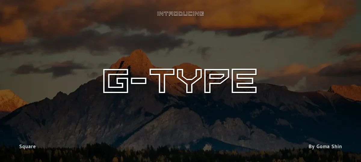 G-Type font preview