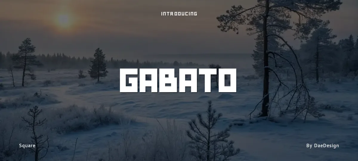 Gabato font preview