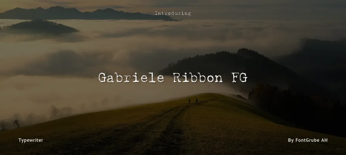 Gabriele Ribbon FG font preview