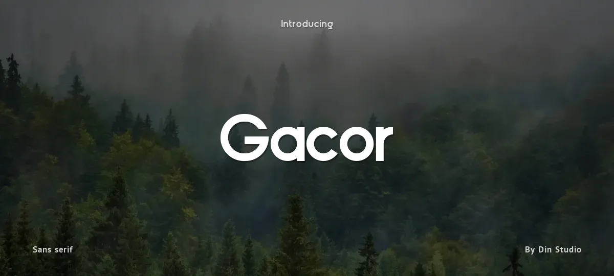 Gacor font preview
