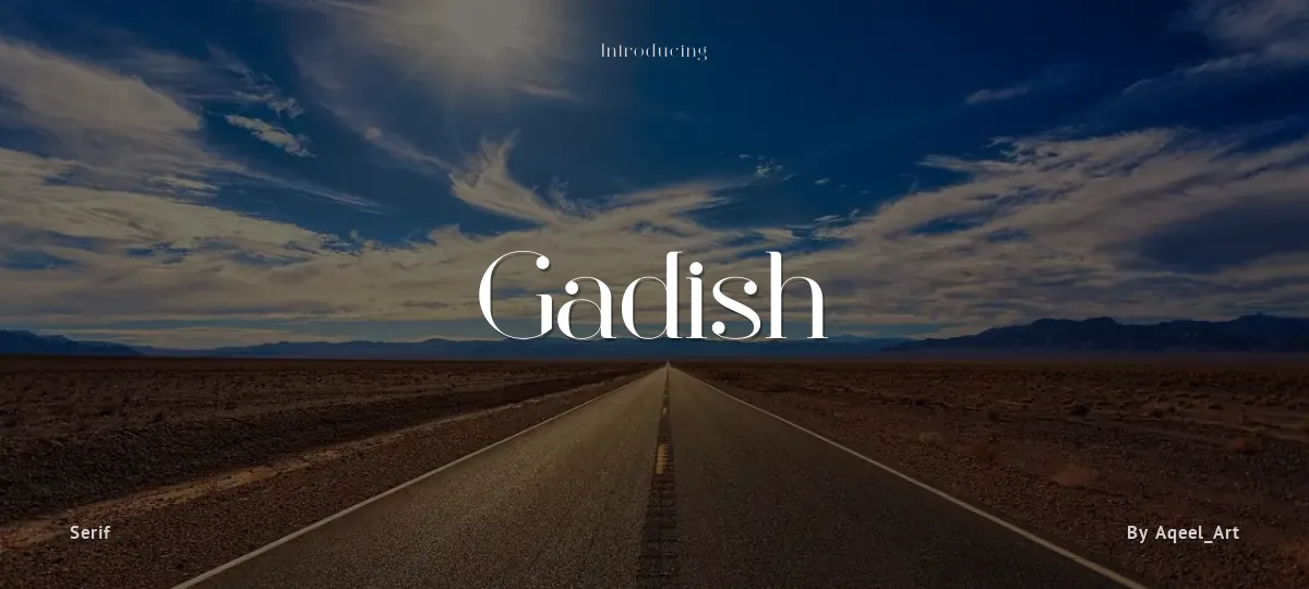 Gadish font preview