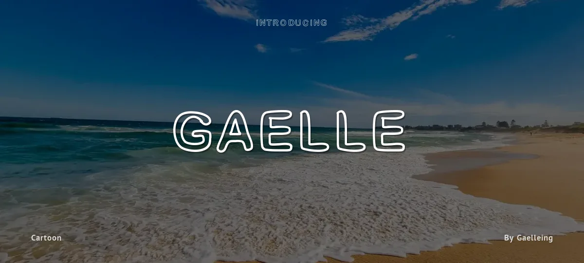 Gaelle font preview