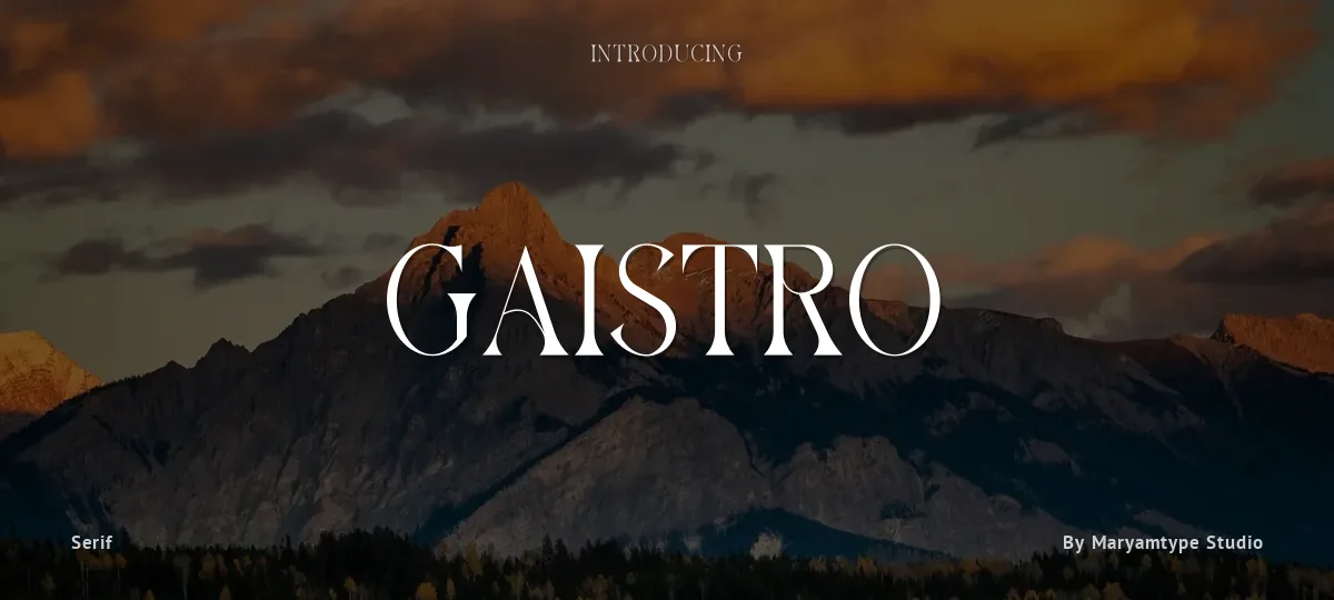 Gaistro font preview
