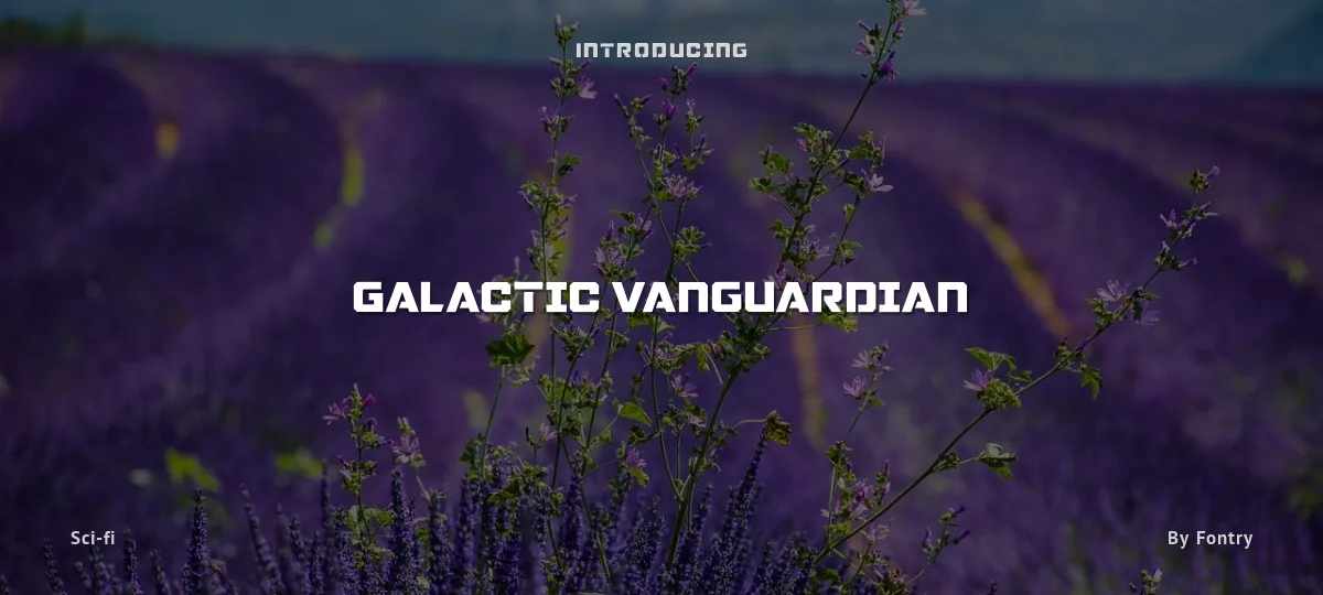 Galactic Vanguardian font preview