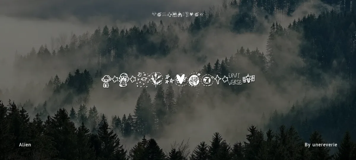 Galaxy Dingbats font preview