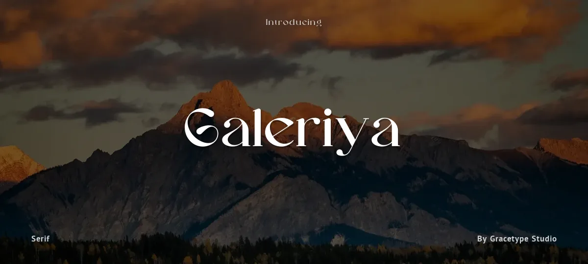 Galeriya font preview