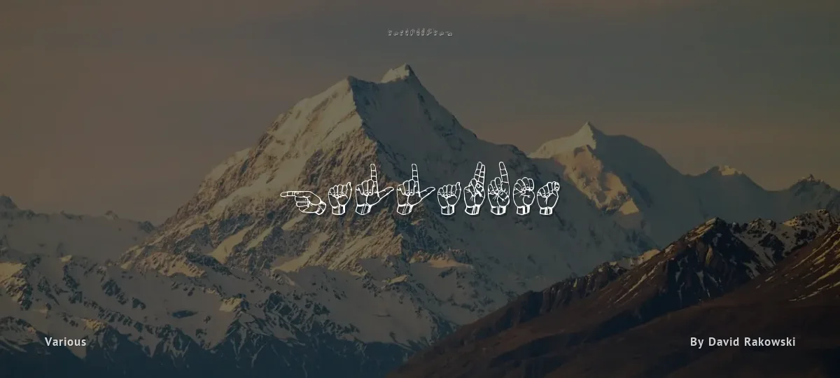 Gallaudet font preview