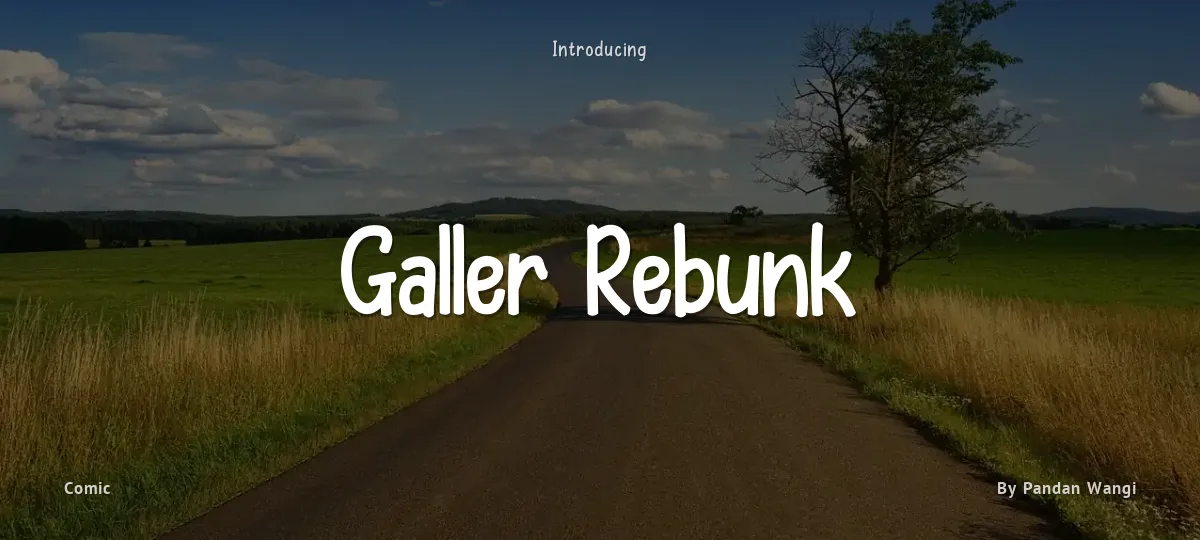Galler Rebunk font preview