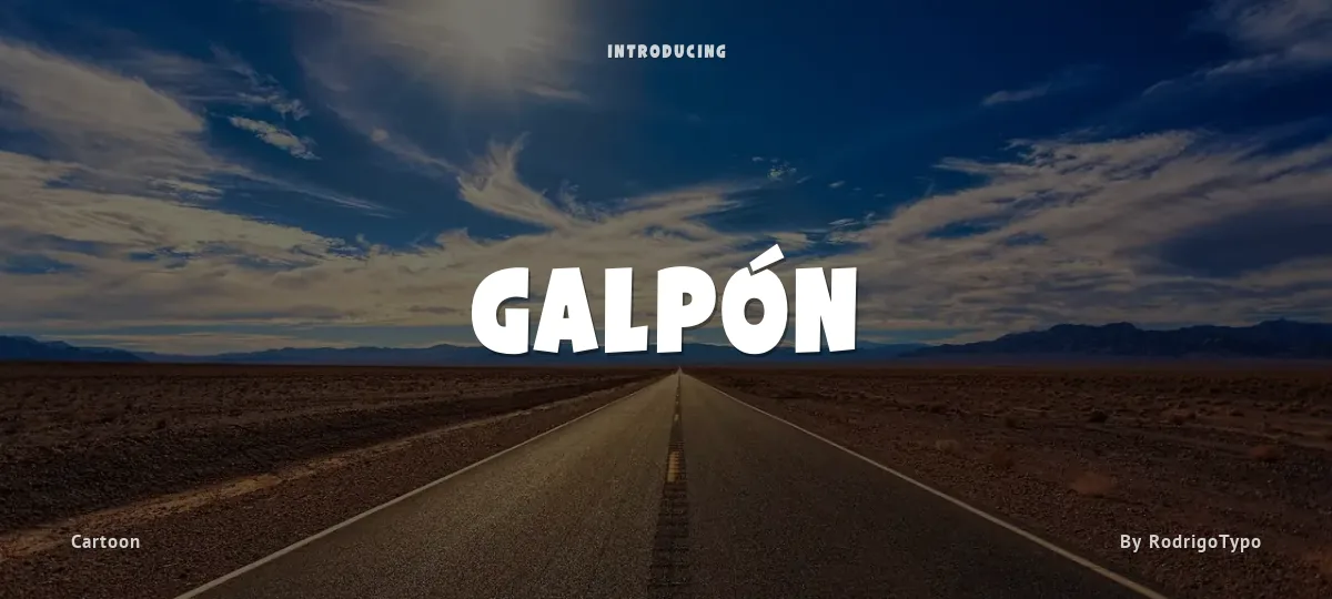 Galpón font preview