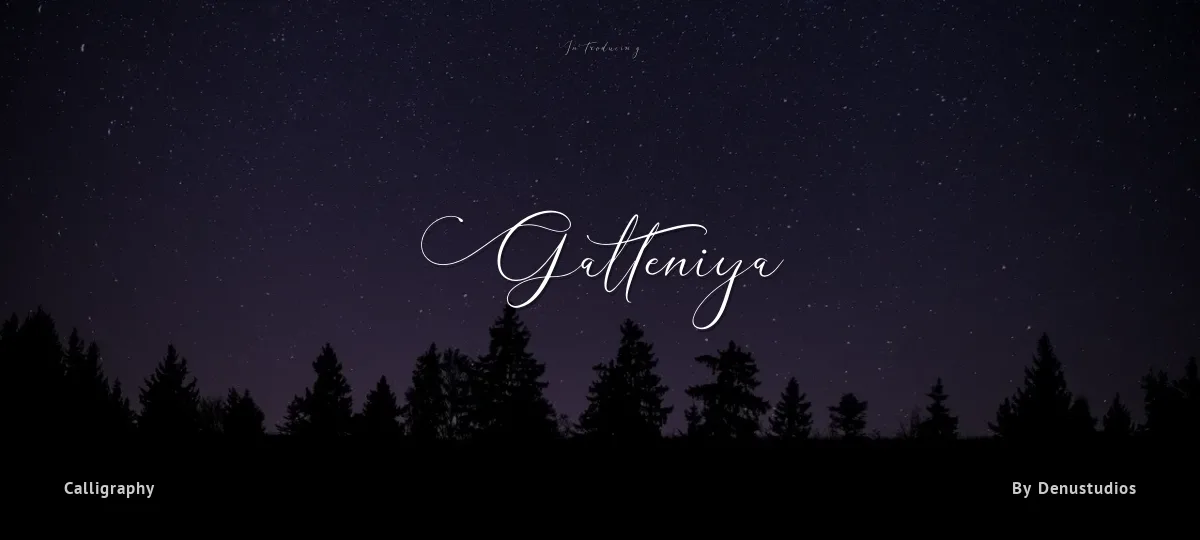 Galteniya font preview