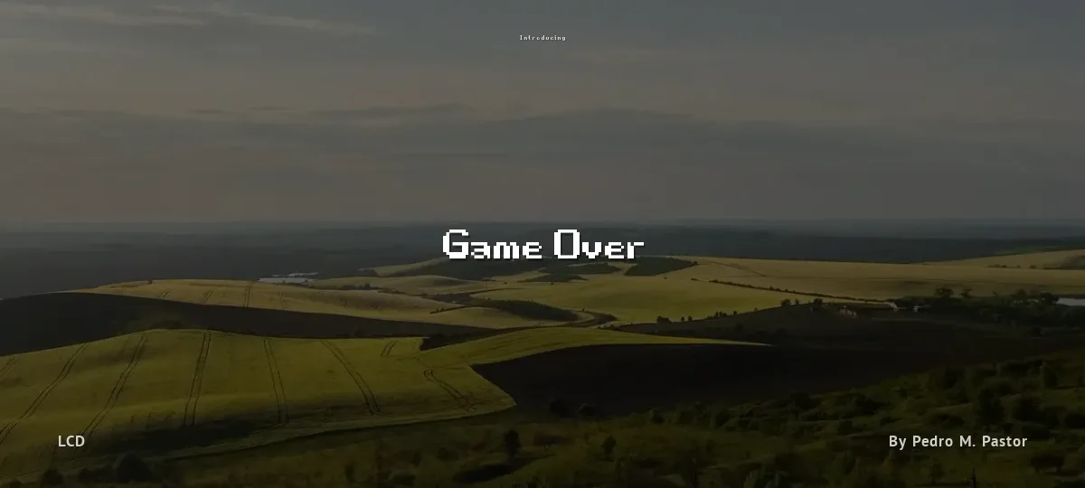 Game Over font preview