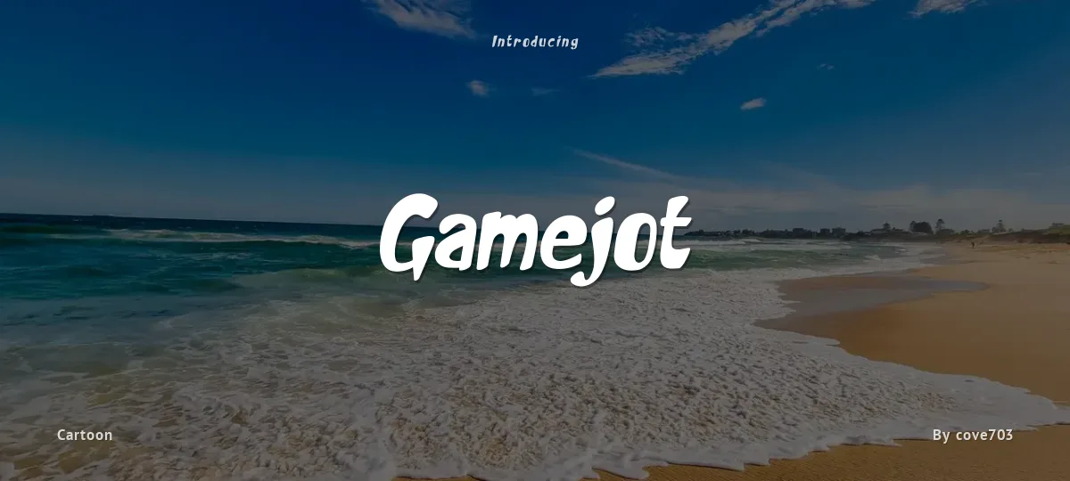 Gamejot font preview