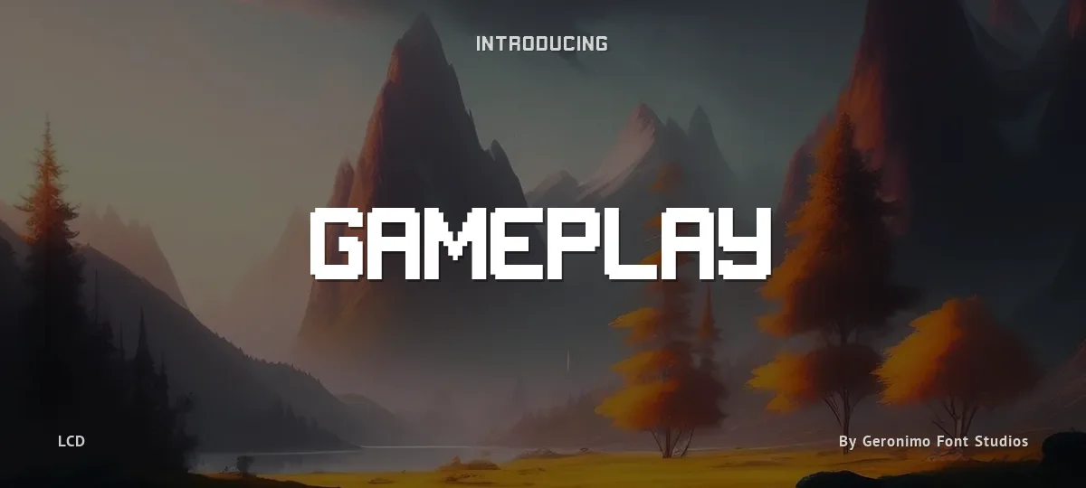Gameplay font preview