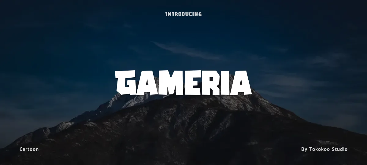 Gameria font preview