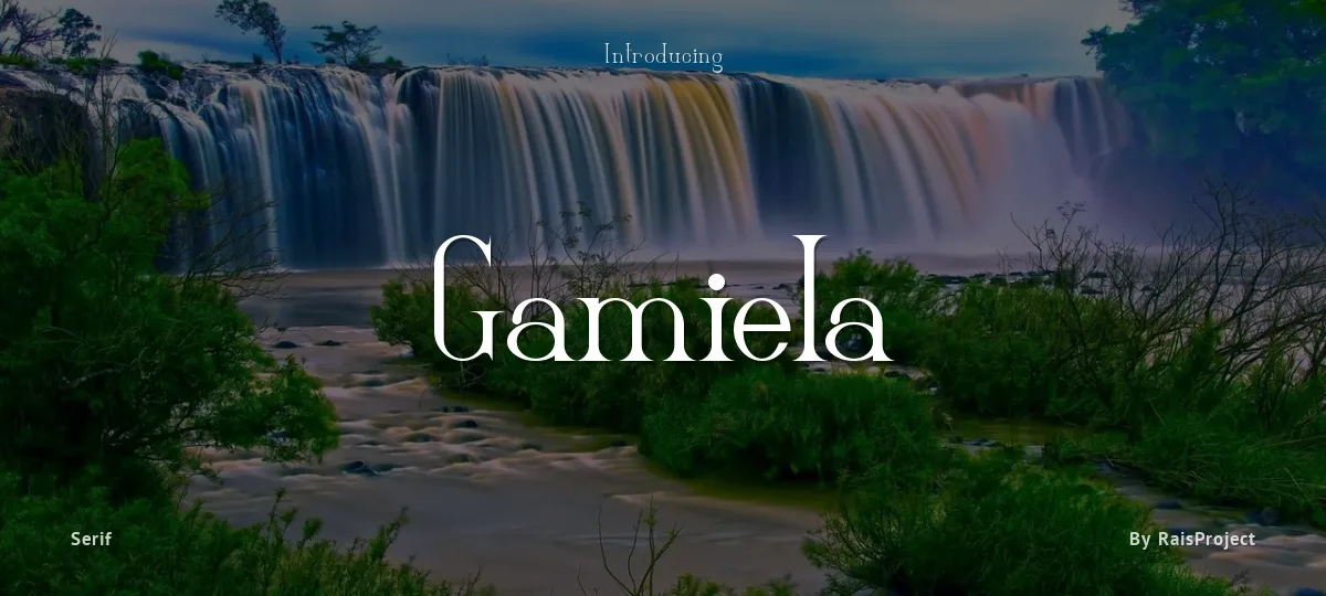 Gamiela font preview